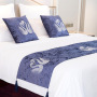 European Table Runner Cushion Cover, Upscale Hotel Velvet Fabric Rhinestone Cushions And Bed Runners/