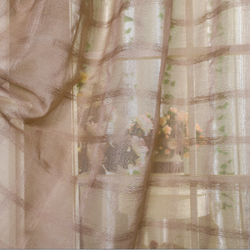 Neuer Stil, 100 % Polyester, modernes Design, transparente Cortinas Para Sala