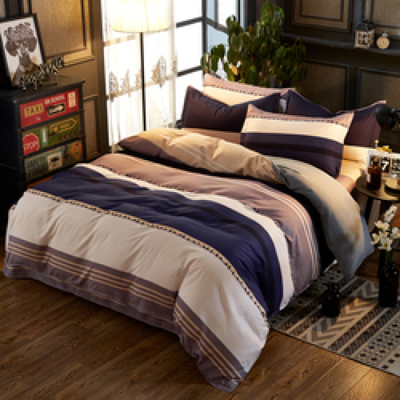 Wholesale Bedsheets 100% Cotton Bedding Set, 4 Pcs 3D Comforter Bedding+Set/