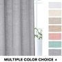 New Natural Linen Sheer Curtains Bedroom Living Room Textured Open Weave Linen Semi Sheer Curtain , Grommet Sheer Curtain/