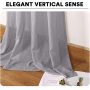 New Natural Linen Sheer Curtains Bedroom Living Room Textured Open Weave Linen Semi Sheer Curtain , Grommet Sheer Curtain/