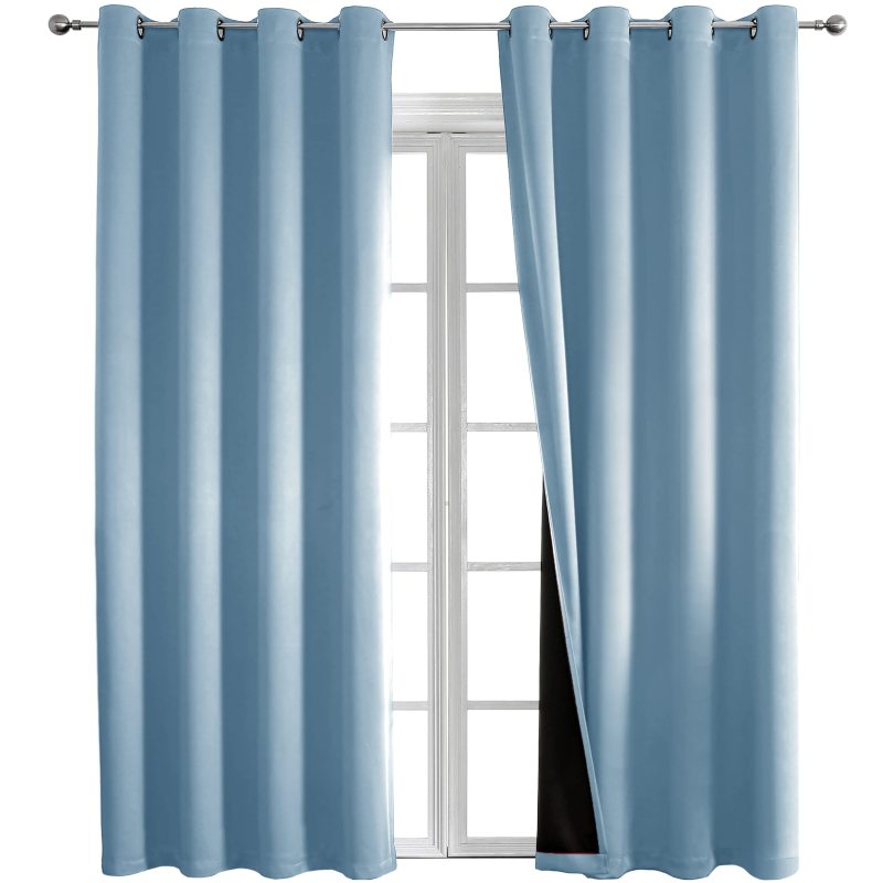korean style blackout curtains finished warm pink european 4 pass coating blackout fabric for curtain hotel black out