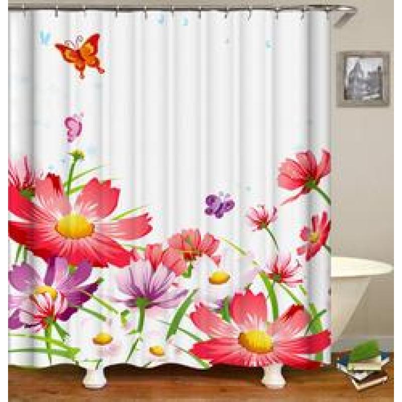 Extra Long  Shower Curtains For Bathroom,Fancy Design Bathroom Shower Curtain/