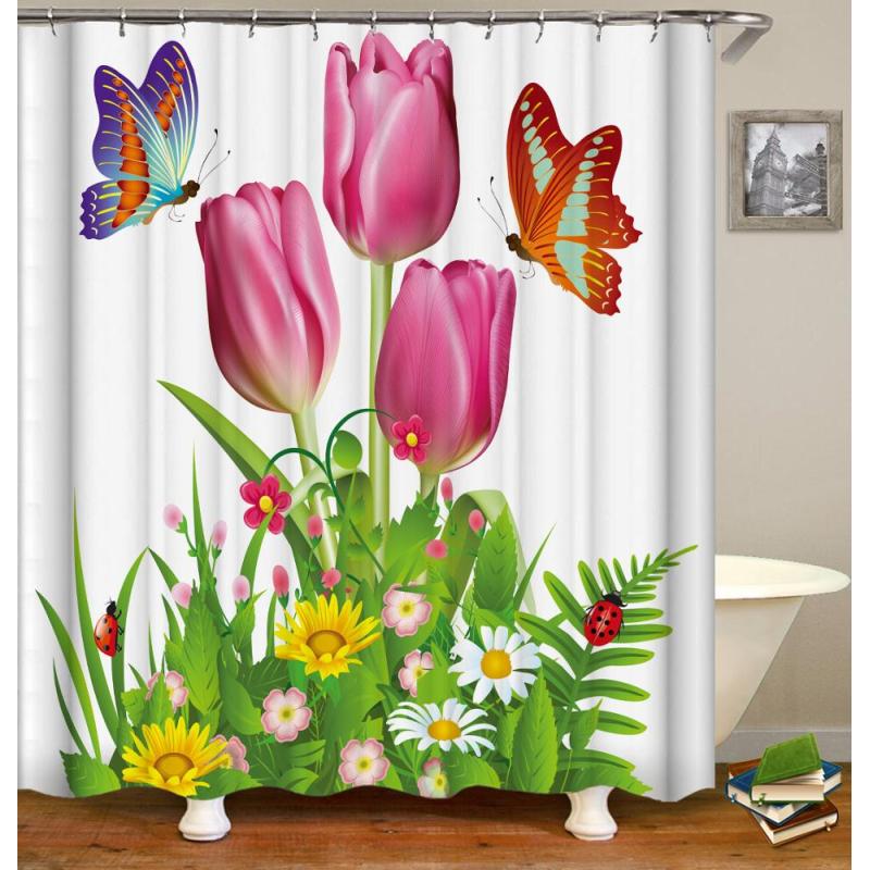 Extra Long  Shower Curtains For Bathroom,Fancy Design Bathroom Shower Curtain/