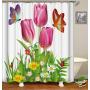 Extra Long  Shower Curtains For Bathroom,Fancy Design Bathroom Shower Curtain/