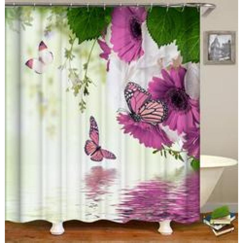 Extra Long  Shower Curtains For Bathroom,Fancy Design Bathroom Shower Curtain/