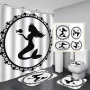 Branded Printable Curtain Shower Custom, Custom Printed Wholesale Weighted Custom Shower Curtain Printing/
