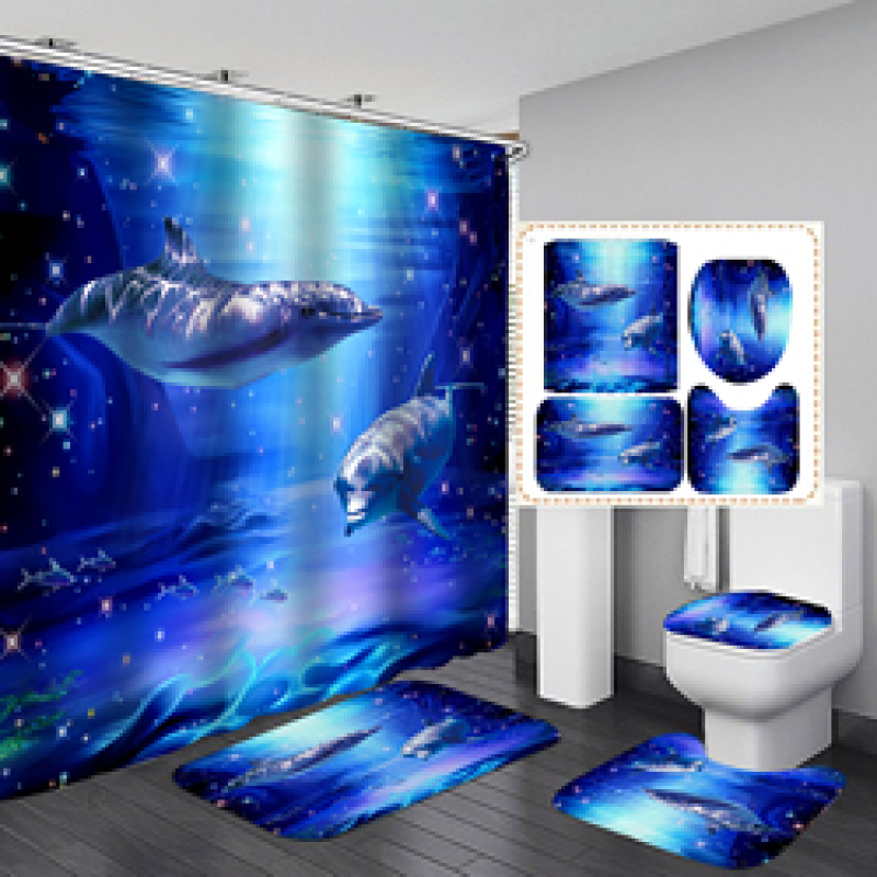 Branded Printable Curtain Shower Custom, Custom Printed Wholesale Weighted Custom Shower Curtain Printing/