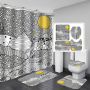 Branded Printable Curtain Shower Custom, Custom Printed Wholesale Weighted Custom Shower Curtain Printing/