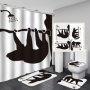 Branded Printable Curtain Shower Custom, Custom Printed Wholesale Weighted Custom Shower Curtain Printing/