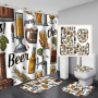 Branded Printable Curtain Shower Custom, Custom Printed Wholesale Weighted Custom Shower Curtain Printing/