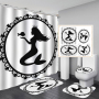 Branded Printable Curtain Shower Custom, Custom Printed Wholesale Weighted Custom Shower Curtain Printing/
