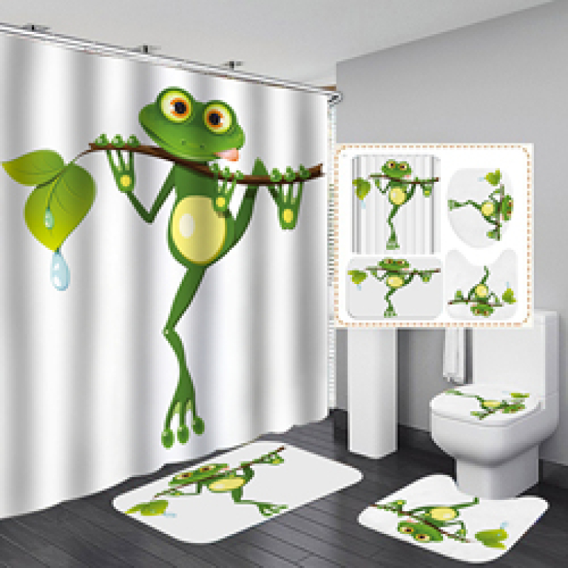 Branded Printable Curtain Shower Custom, Custom Printed Wholesale Weighted Custom Shower Curtain Printing/