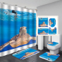 Branded Printable Curtain Shower Custom, Custom Printed Wholesale Weighted Custom Shower Curtain Printing/