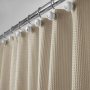 Custom waterproof Waffle shower curtain Bath room shower curtain polyester Waffle fabric Shower curtain
