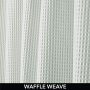 Custom waterproof Waffle shower curtain Bath room shower curtain polyester Waffle fabric Shower curtain