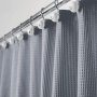 Custom waterproof Waffle shower curtain Bath room shower curtain polyester Waffle fabric Shower curtain