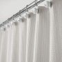 Custom waterproof Waffle shower curtain Bath room shower curtain polyester Waffle fabric Shower curtain