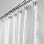 Custom waterproof Waffle shower curtain Bath room shower curtain polyester Waffle fabric Shower curtain