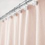 Custom waterproof Waffle shower curtain Bath room shower curtain polyester Waffle fabric Shower curtain