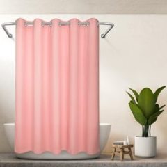 Trendy Polyester Shower Curtains,  Waterproof Printed Bathroom Curtain with Hooks$ /