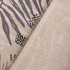 Hot Sale Palm Leaves Natural Brown Grey 40 x 160 cm Decor Polyester Table Runner For Outdoor Picnic Kitchen