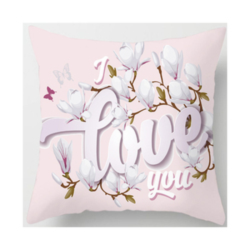 Latest Valentine Pattern 100% Polyester Bed Chair Cushion Cover, Wholesale Personalized Your Design 3D Cushion Cover/
