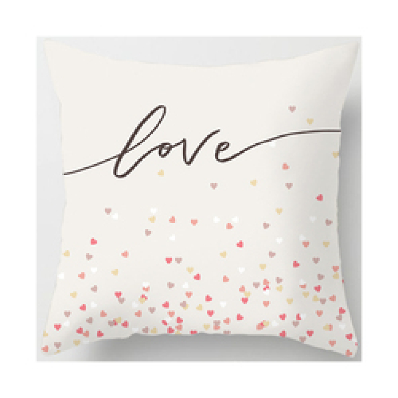 Latest Valentine Pattern 100% Polyester Bed Chair Cushion Cover, Wholesale Personalized Your Design 3D Cushion Cover/
