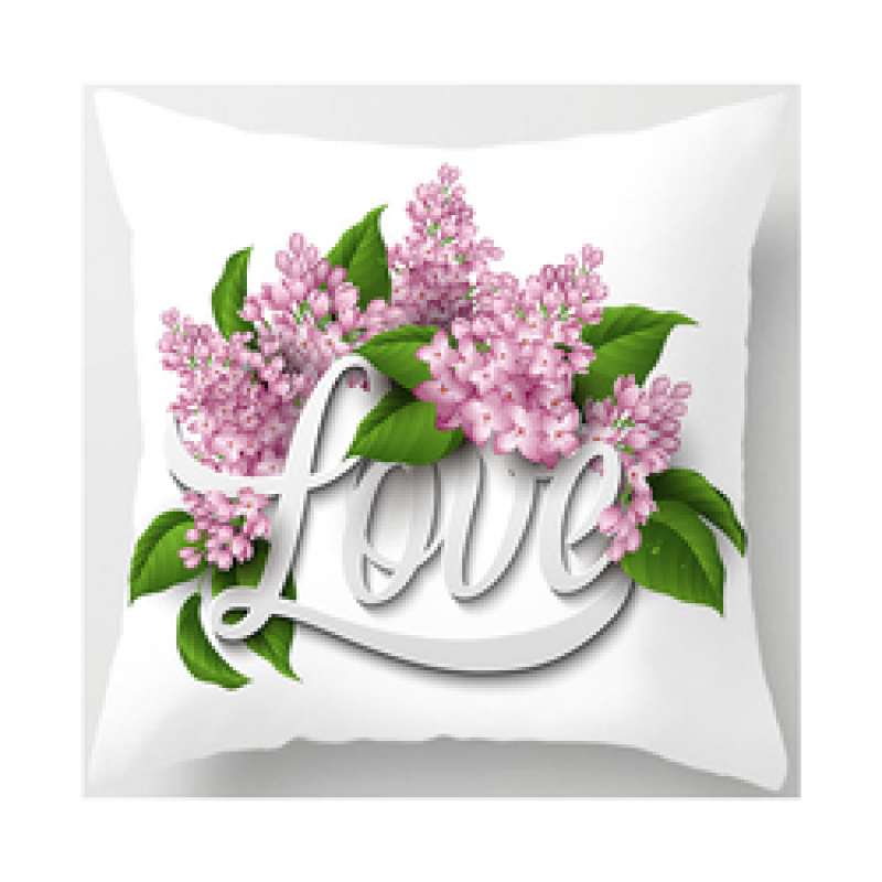 Latest Valentine Pattern 100% Polyester Bed Chair Cushion Cover, Wholesale Personalized Your Design 3D Cushion Cover/