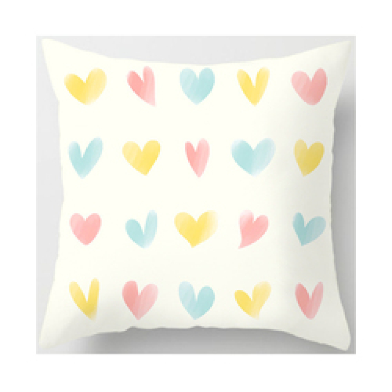 Latest Valentine Pattern 100% Polyester Bed Chair Cushion Cover, Wholesale Personalized Your Design 3D Cushion Cover/