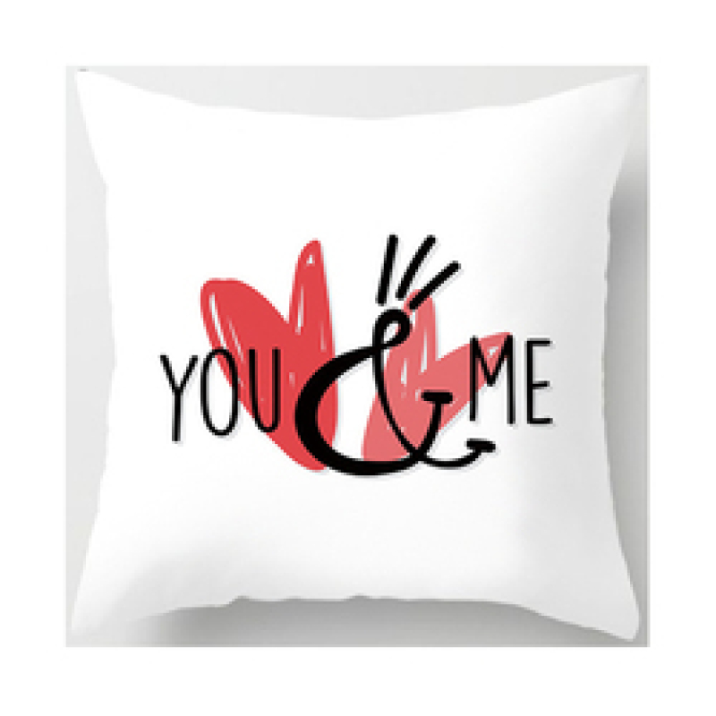 Latest Valentine Pattern 100% Polyester Bed Chair Cushion Cover, Wholesale Personalized Your Design 3D Cushion Cover/