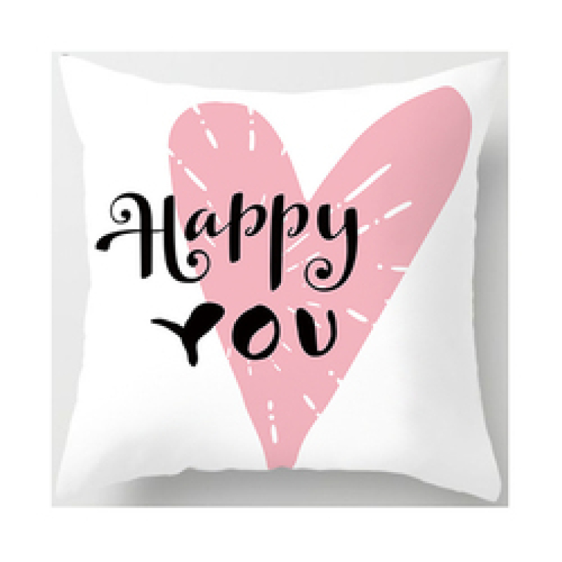 Latest Valentine Pattern 100% Polyester Bed Chair Cushion Cover, Wholesale Personalized Your Design 3D Cushion Cover/