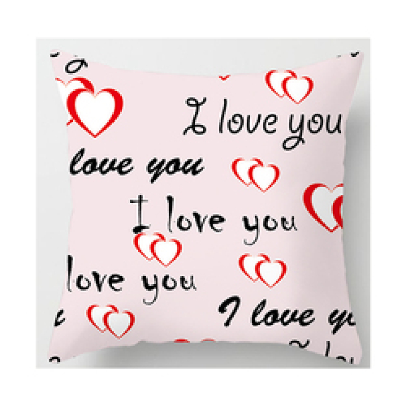 Latest Valentine Pattern 100% Polyester Bed Chair Cushion Cover, Wholesale Personalized Your Design 3D Cushion Cover/