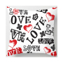 Latest Valentine Pattern 100% Polyester Bed Chair Cushion Cover, Wholesale Personalized Your Design 3D Cushion Cover/