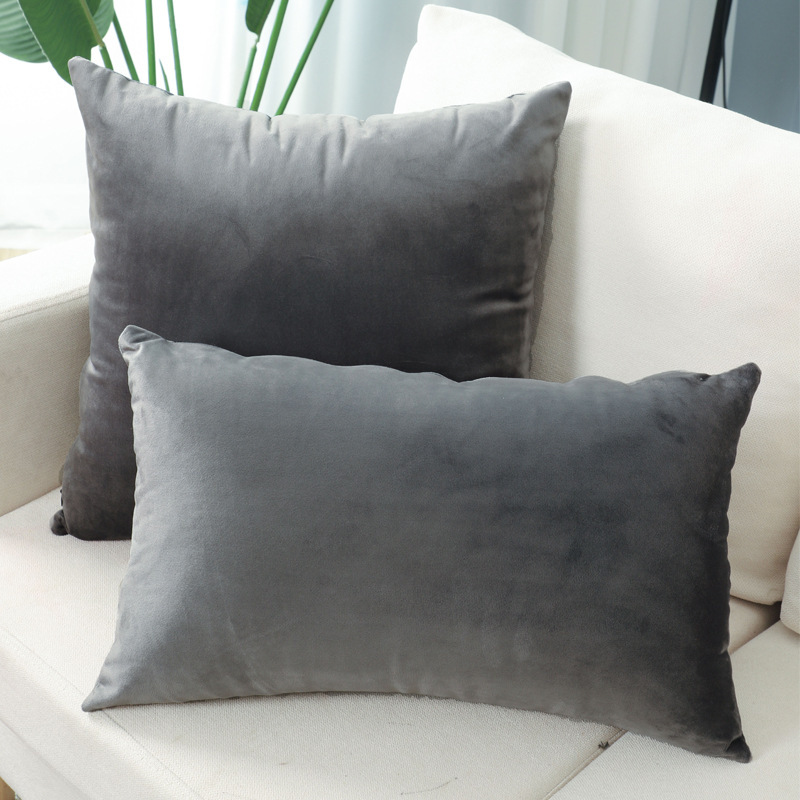 Navy Soft Velvet Pillow Cushion Cover Fabric, Luxury Polyester Pillow /