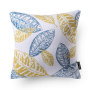 Throw Cushion Cover for Home Decoration,  Throw Pillow Case Cushion Cover, Yellow and Grey/