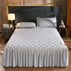 Amazon hot selling  bed skirt soft and warm  ,luxury cotton high end  bed skirt for bed/