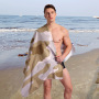 OEM Custom One Side Printed Bath Towel, Plus Size 80x160 cm Sand Free Beach Towel#