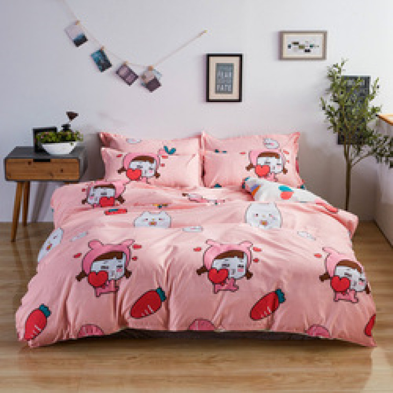 Fabrik Direkt Großhandel 4 Stück Anzug Bettwäsche Set Baby Bettlaken, Studentenwohnheim Reaktivdruck Bettwäsche-Sets/