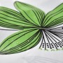 Green Plant Pattern Style Polyester Shower Curtain   , Flower pattern Shower Curtain   /