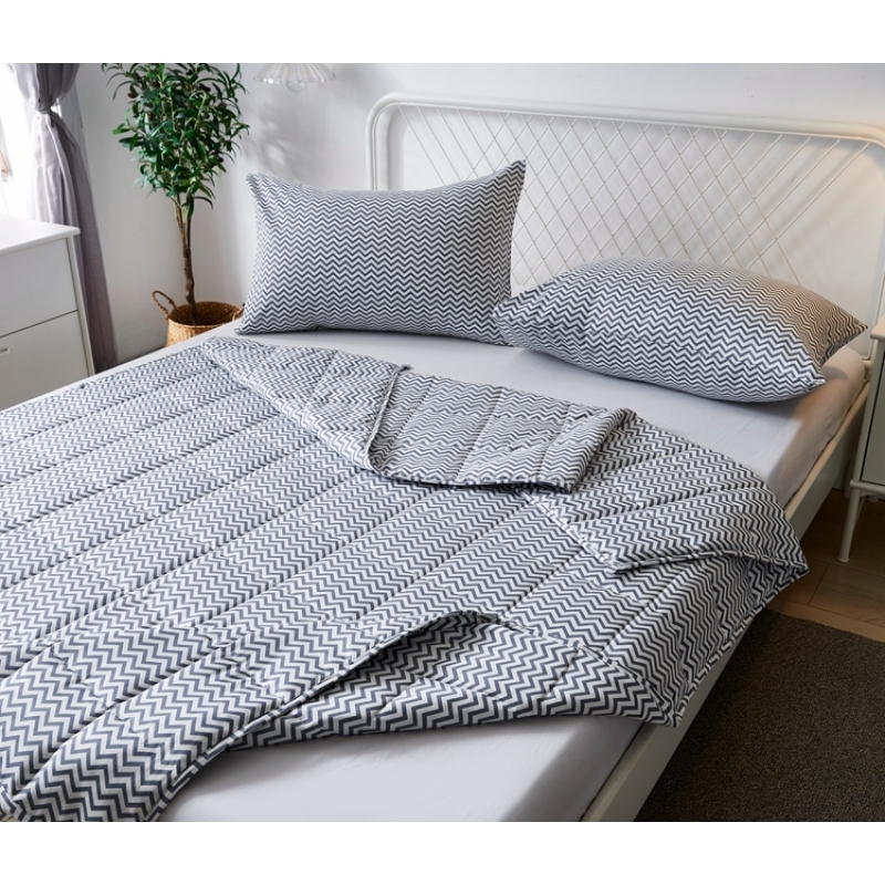 Cotton Bed Sheet King Size, Low MOQ Customized Printing Weighted Blanket, Bedding Set Comforter/