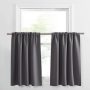 Hot selling 100% polyester ready made stock one piece soft thermal blackout kitchen curtains
