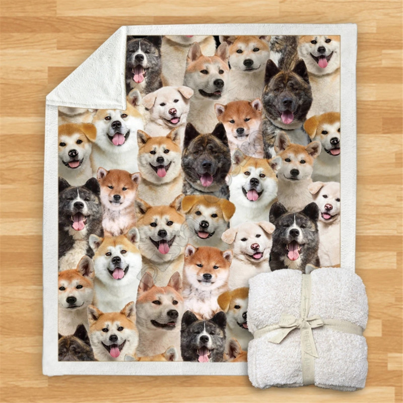 Premium Fleece Sherpa 3D printed Fleece Blanket on Bed Home Textiles Dreamlike/