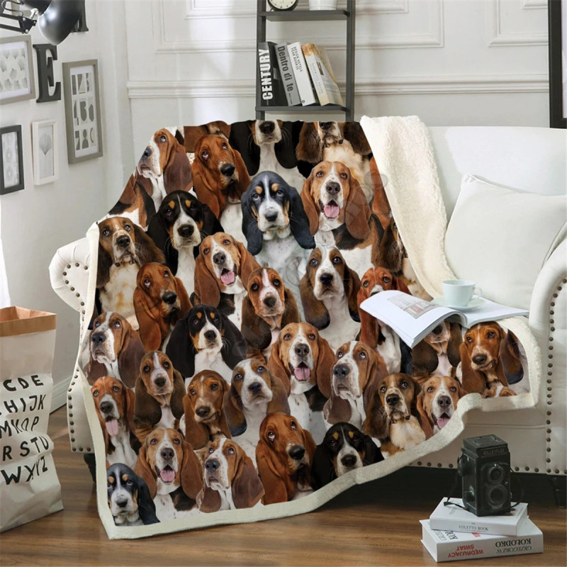 Premium Fleece Sherpa 3D printed Fleece Blanket on Bed Home Textiles Dreamlike/