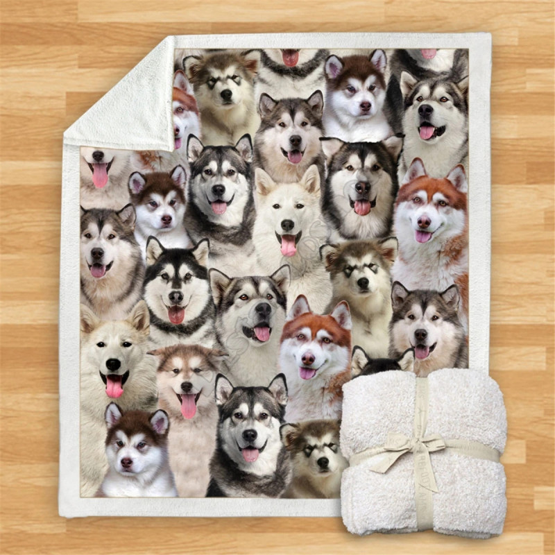 Premium Fleece Sherpa 3D printed Fleece Blanket on Bed Home Textiles Dreamlike/