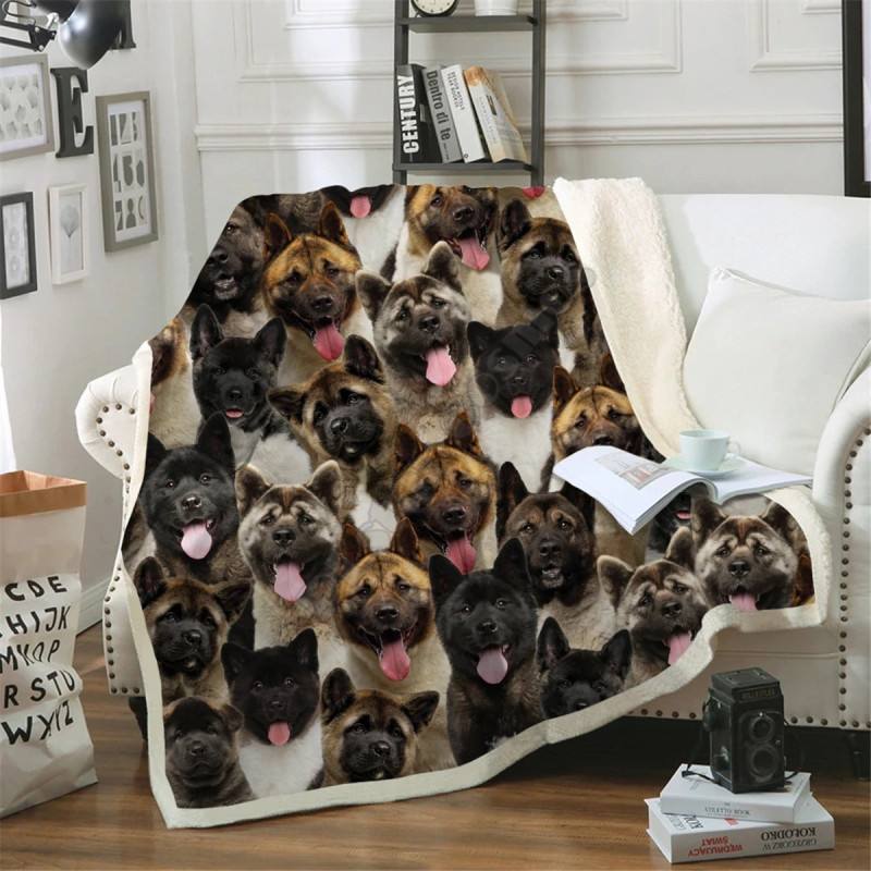Premium Fleece Sherpa 3D printed Fleece Blanket on Bed Home Textiles Dreamlike/