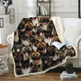 Premium Fleece Sherpa 3D printed Fleece Blanket on Bed Home Textiles Dreamlike/