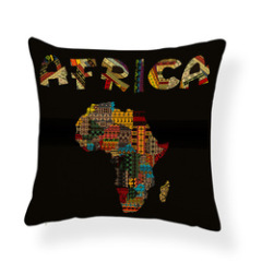 African Style Cushion Cover, Linen African  Printed Home Sofa Decoration Pillow case