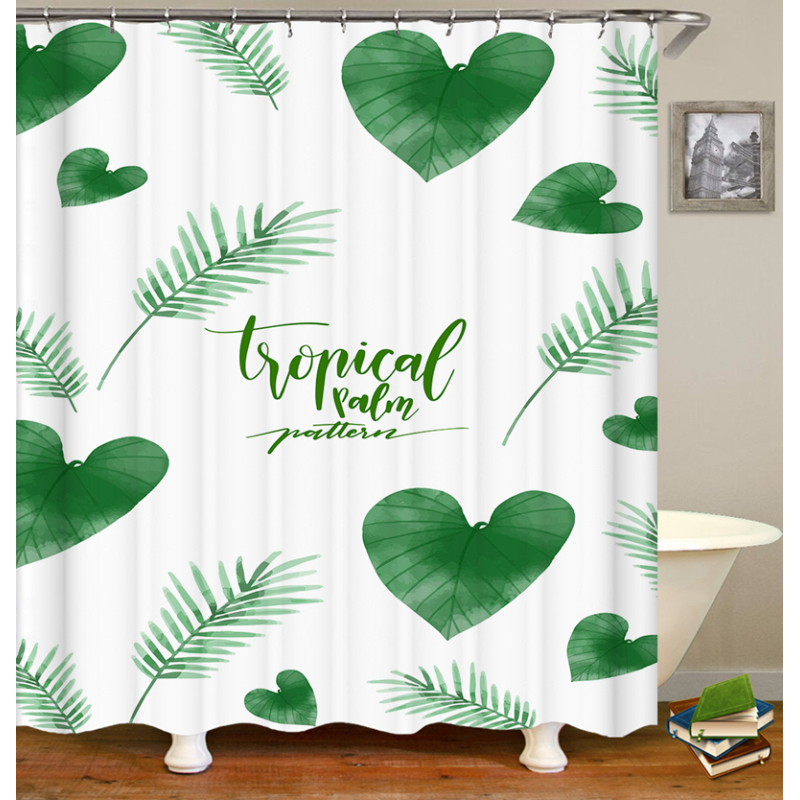 China Weighted Shower Curtains For Bathroom, European Custom Print Custom Shower Curtain Printing/