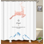 China Weighted Shower Curtains For Bathroom, European Custom Print Custom Shower Curtain Printing/